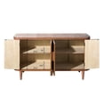 thumbnail image 5 of Wave-Pattern 4-Door Cabinet / Enhance Room Appeal with Storage, 5 of 7