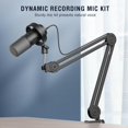 thumbnail image 2 of Set de micrófonos para podcasts FIFINE Dynamic con soporte Boom Arm K688T, 2 of 8
