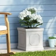 thumbnail image 2 of Christopher Knight Home 316048 Burgos Planter, Medium, Antique White, 2 of 7