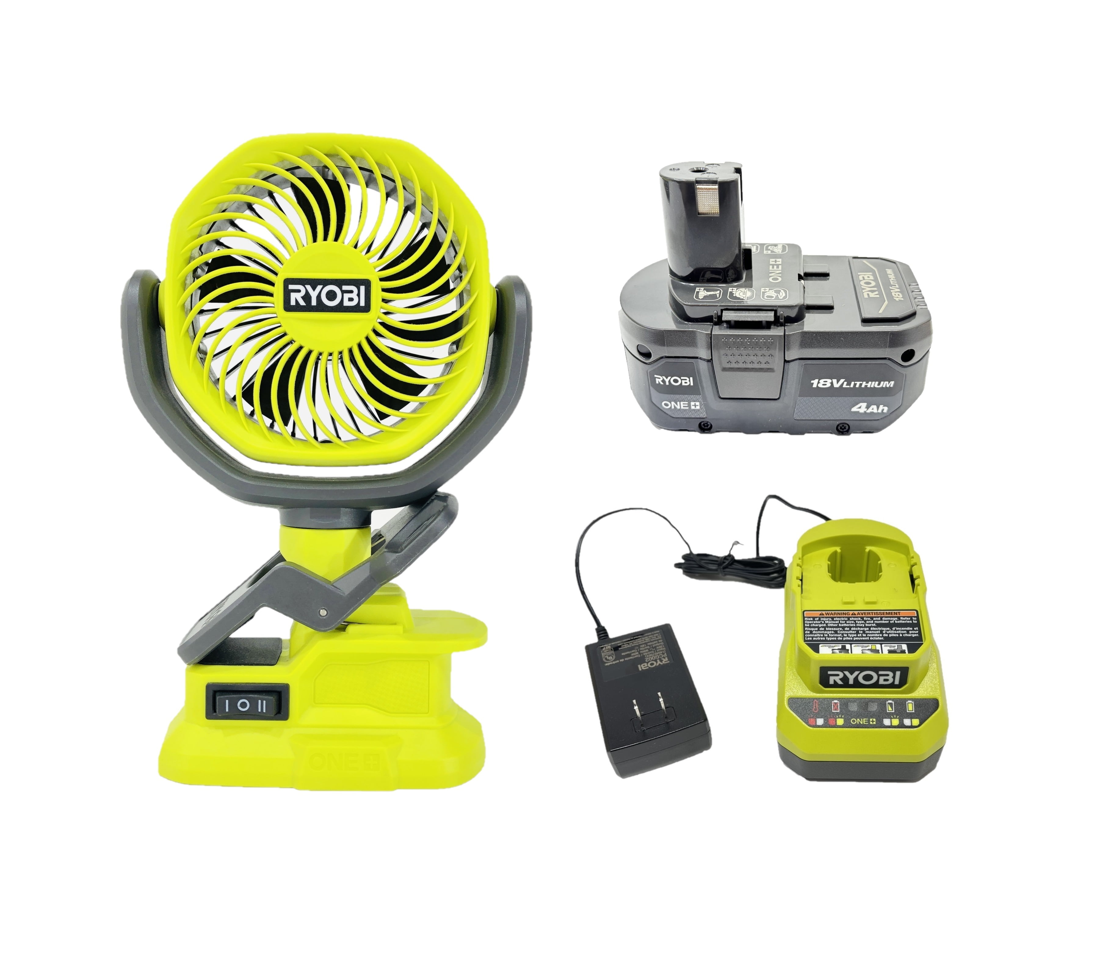 RYOBI ONE 18V Cordless Hybrid WHISPER SERIES 14 In. Air Cannon Fan (Tool Only) (Renewed - View #5