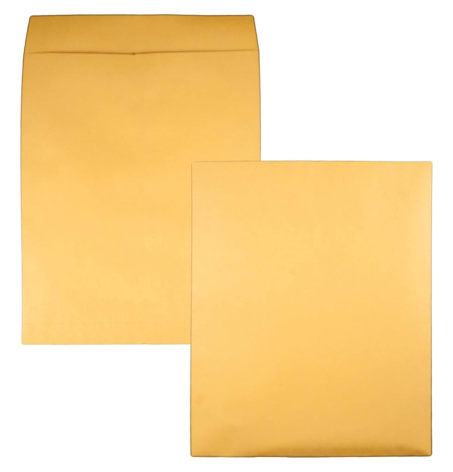 Jumbo Envelopes 14x18 - 25 Pack Brown Ungummed - Heavyweight 28lb Paper - Interoffice Mailing Envelopes - Large Document Storage