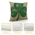 thumbnail image 4 of Nawypu  Vintage Happy ST. Patrick's Day Big Green Clover Cushion Cover Pillow Case Spring Décor(PL110), 4 of 5