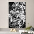 thumbnail image 2 of wall26 Canvas Print Wall Art Black &amp; White Buddhism Buddha Statue Lily Flower Nature Religious Photography Realism Decorative Yoga Multicolor Relax/Calm Zen for Living Room, Bedroom, Office - 32&, 2 of 5