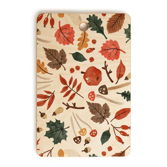 Society6 Marta Barragan Camarasa Reddish Autumnal Nature I Rectangular Cutting Board