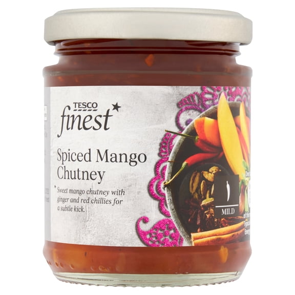 Tesco Finest Spiced Mango Chutney 200G, Imported from Britain
