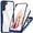 Blue, variant on for Samsung Galaxy S21 Clear Case, 360° Full Body Protective Shockproof Anti-Scratch Phone Case Cover Galaxy S21 5G, Slilcone TPU Slim Fit Thin for Samsung S21 Front + Back Dual Layer Protection