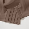 thumbnail image 5 of iHPH7 Seamless Padded Bra Soft Wireless Bralette Stretchy No Show Under Clothes Bras for Women No Underwire Full Coverage Jelly Bras for Women Wireless Bras Coffee XXL, 5 of 5