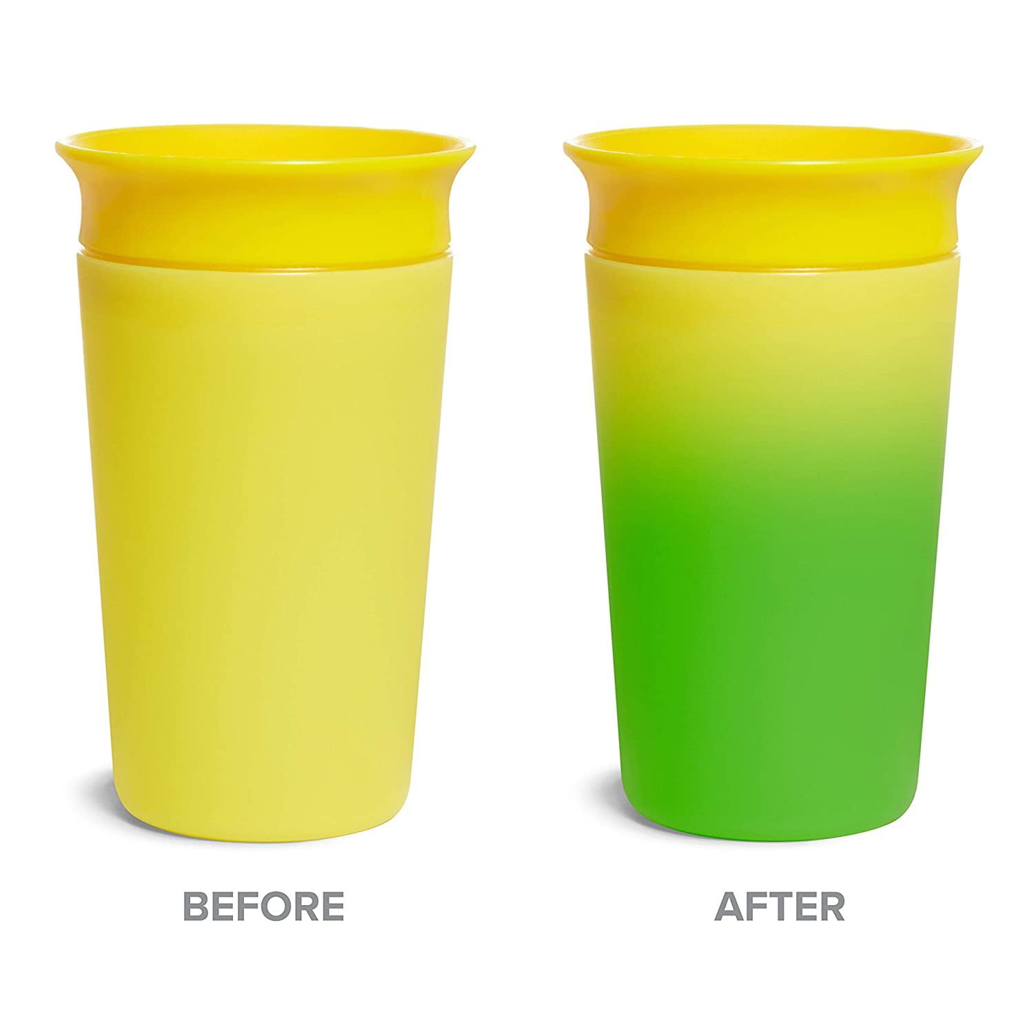 Munchkin® Miracle® 360° Color Changing Toddler Sippy Cup, 9 oz, Yellow,  Unisex 