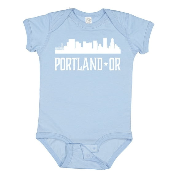 Inktastic Portland Oregon Skyline or Cities Boys or Girls Baby Bodysuit