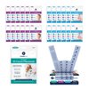 Linnielou LL12EC Disposable 3-in-1 Changing Kit 12 Pack, LL12EF Disposable 3-in-1 Feeding Kit 12 Pack, LL20PM Disposable Placemats 20 Count & LL250 Disposable Diaper Sacks 250 Count