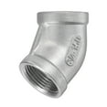 thumbnail image 1 of Unique Bargains 3/4 NPT Female Thread 45 Degree Elbow Pipe Fitting 304 Stainless Steel, 1 of 5