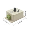 thumbnail image 3 of JIAHAOO 12V/24V LED Strip Light Dimmer Switch Knob Control 8A Adjustable Brightness for LED Lamps and Strip Lights Decor, 3 of 8