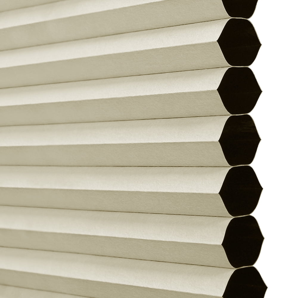 Lumi Room Darkening Cordless Honeycomb POP Shades, Ivory, 24" W x 64" H