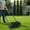 Black+Blue, variant on 19-Inch Push Spike Aerator, Heavy Duty Rolling Lawn Aerator, Rotary Spike Lawn Aerator, Manual Aeration Equipment with U-Shaped Handle, Suitable for Lawns, Garden, and Yard Grass Aeration, Black+Blue