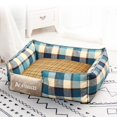 thumbnail image 1 of Removable Cat House Soft Sofa Mats Washable Pet Dog Bed Portable Puppy Cushion Dog Plaid Sleeping Beds For Dogs Pets Supplies ShopWise Round, 1 of 24