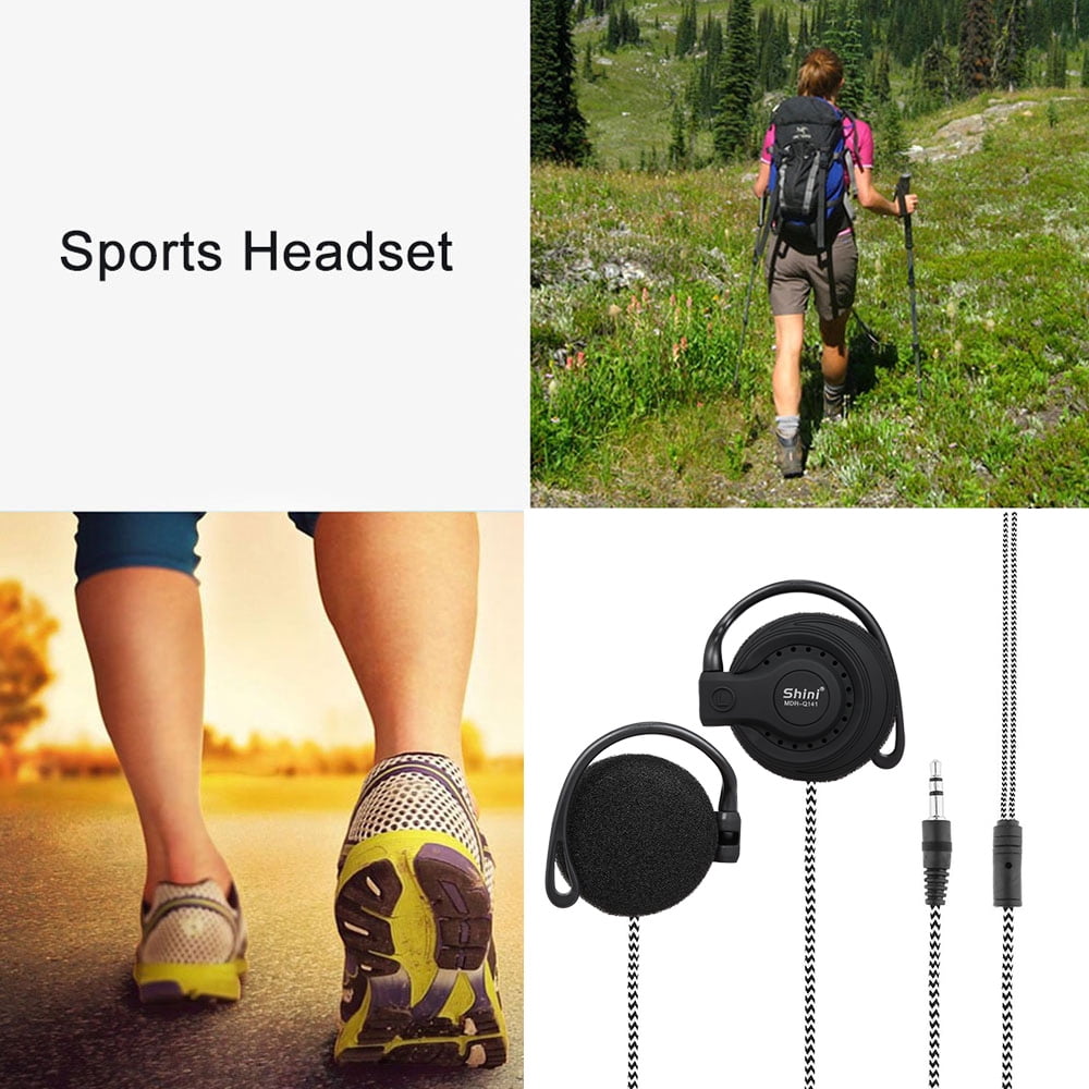 3 5mm Wired Gaming Headset On Ear Sports Headphones Ear Hook Music