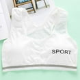 thumbnail image 2 of Bras For Girls 14-16 Training Bras for Girls 10-16 Sports Seamless Bra with Removable Padding Teens Bras,White, 2 of 5