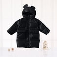 thumbnail image 2 of Hicidod Toddler Winter Jacket Long Light Thick Down Jacket Water-Resistant Windproof Fashion Solid Zipper Warm Cotton Girls Boys Jackets, 2 of 7