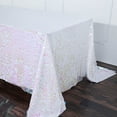 thumbnail image 4 of BalsaCircle 90" x 132" Big Payette Sequin Tablecloth Iridescent, 4 of 8