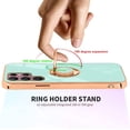 thumbnail image 5 of Compatible with Samsung Galaxy S23 Ultra Case for Women Cute Samsung S23 Ultra Phone Case Shockproof with Luxury Plating Gold Edge and Magnetic Car Mount Kickstand Protective Cases (Light Green), 5 of 14