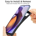 thumbnail image 2 of CoverON For Motorola Moto G Stylus 5G 2023 Case, Flexible Slim Lightweight TPU Minimal Phone Cover, Black, 2 of 8