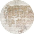 thumbnail image 1 of Ahgly Company Indoor Round Abstract Tan Brown Solid Area Rugs, 5' Round, 1 of 6