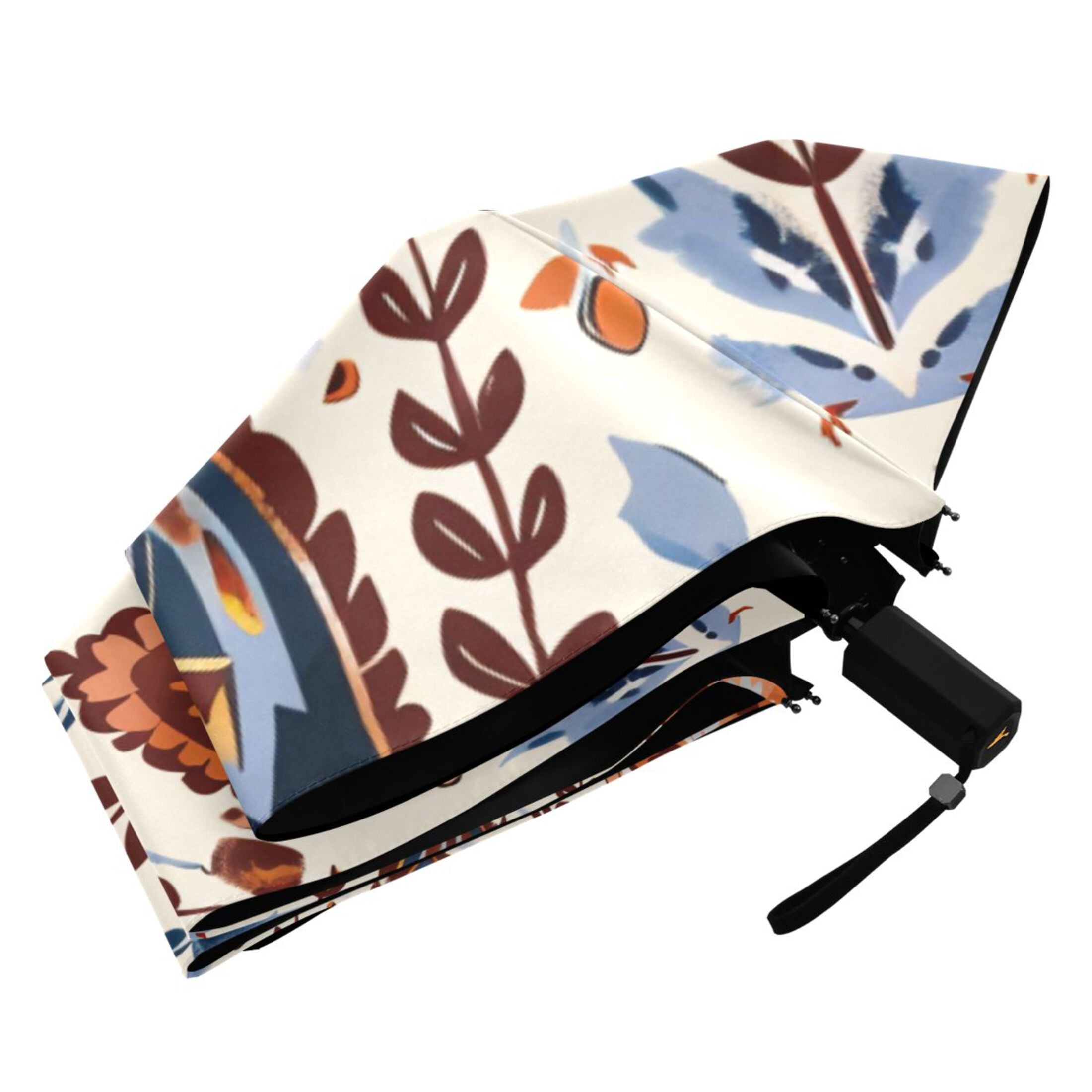 ALAZA Ethnic Boho Totem Pattern UPF 50+ Compact Folding Umbrella for Rain Travel Umbrella Packable