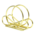 thumbnail image 3 of Nordic Upright Napkin Holder, Circle Tabletop Dispenser, Gold, 3 of 7