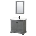 thumbnail image 6 of Wyndham Collection Wcs202036s-Qtz-Unsm24 Deborah 36" Free Standing Single Basin Vanity Set, 6 of 7