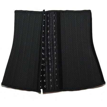 Tao Tao Waist Trainer For Women Latex Underbust Waist Cincher Corset Sport Girdle Hourglass Body Shaper Sports Waist Protector Belt Black S