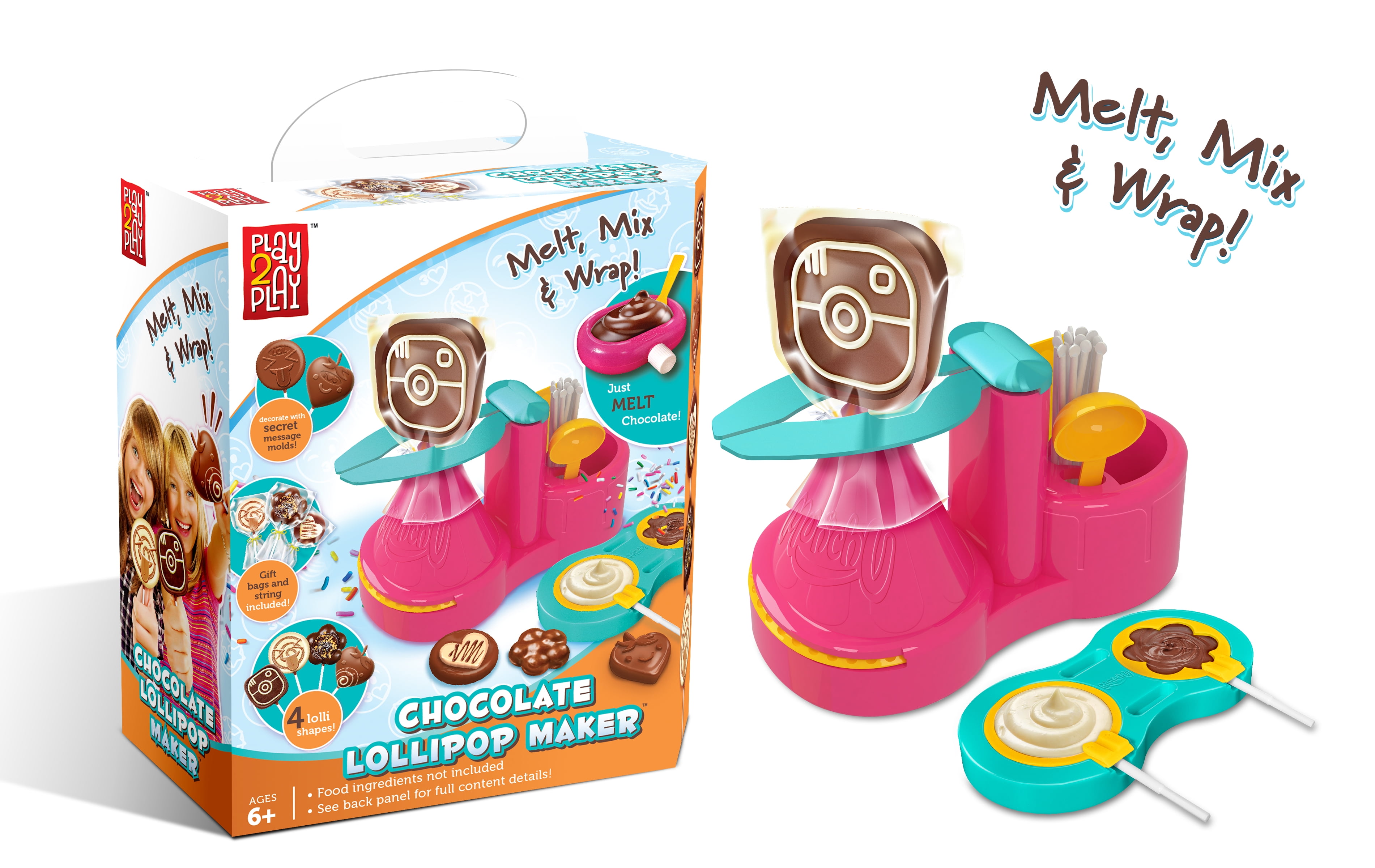 Boys Chocolate Lollipop Making Kit with Molds & Chocolate 