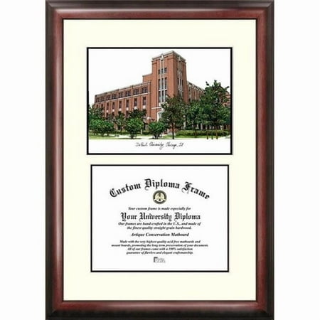 Campus Images IL974V-1185 11 x 8.5 in. DePaul University Scholar Diploma Frame - Satin Mahogany
