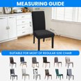 thumbnail image 2 of JIATER Chair Covers for Dining Room Stretch Washable Chair Slipcovers Protector Set of 6,Black, 2 of 7