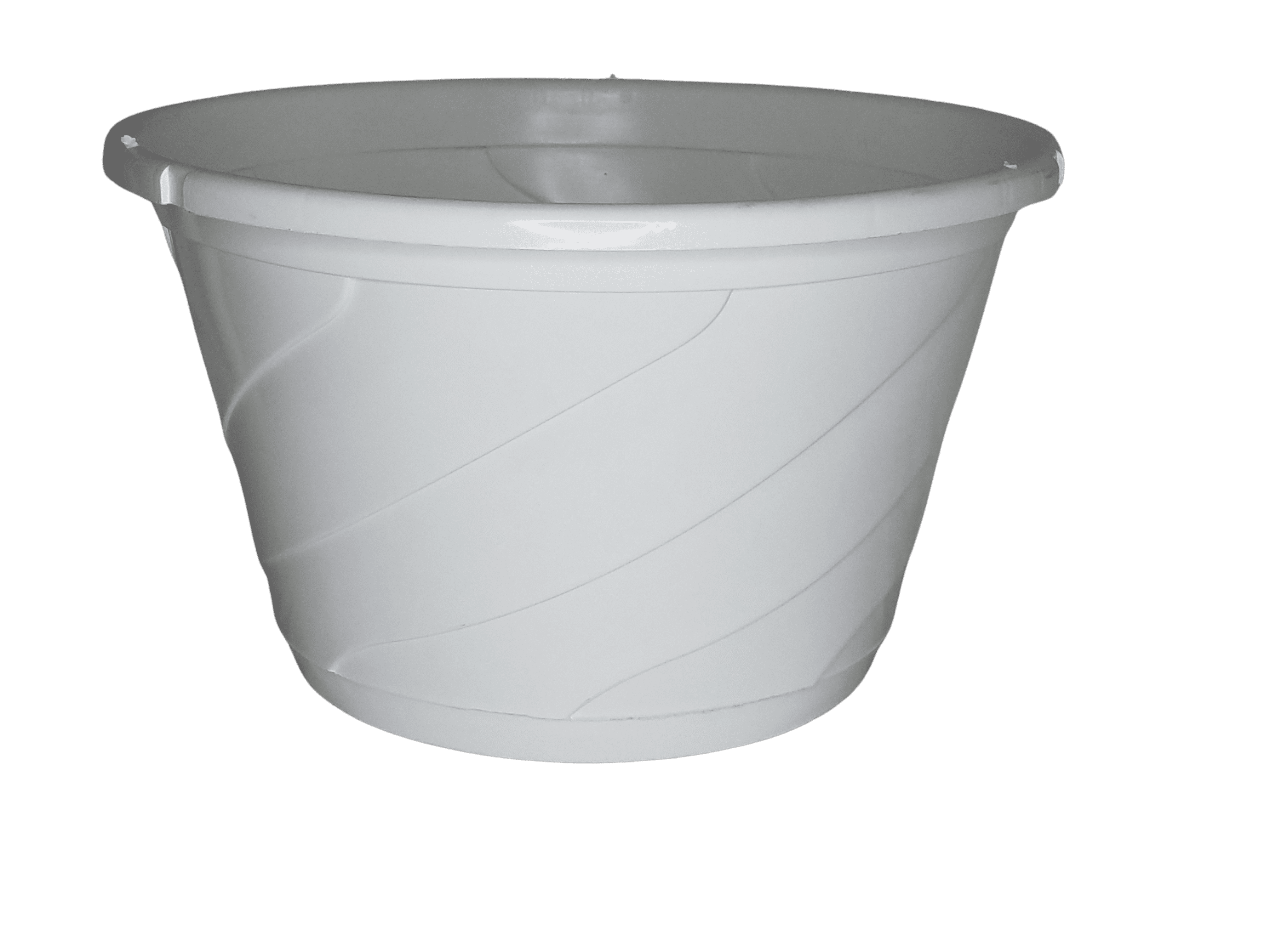 Landmark Plastic Contempo Swirl 10" Round Hanging Planters, 5 Count