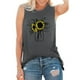 thumbnail image 4 of Camiseta Sin Mangas Para Mujer Sin Mangas Cami Tops Casual Cuello Redondo Estampado Chaleco Odeerbi ODB158724, 4 of 5
