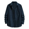 thumbnail image 2 of Plaid Shirts for Men Clearance Sale,Mens Plaid Shirt,Plaid Shirts,Flannel Plaid Shirt for Men Regular Fit Button Down Shirts Long Sleeve Casual Button Up Plaid Shirts Tops, 2 of 3
