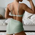 thumbnail image 4 of IDALL Bikini Sets Bathing Suit Swimsuits For Women High Breast Contrast Solid Bikini Set Solid Swimsuit Sets Bikini Sets Womens Swimsuits Micro Bikini C S, 4 of 9