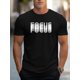 thumbnail image 1 of FOCUS Print Men's Round Neck Print Tee Short-Sleeve Comfy T-Shirt Loose Casual Top For Spring Summer Holiday Men's Clothing As Gifts Tee For Adult, Men, Women, Teen, Teenager, Adolescent,Youth, 1 of 8