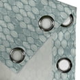 thumbnail image 5 of Ambesonne Geometric Grommet Curtain, Oval Doodle, 50" x 63", Coconut Turquoise, 5 of 6
