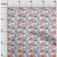 thumbnail image 1 of oneOone Cotton Poplin Light Purple Fabric Cloud & Bird Cartoon Sewing Craft Projects Fabric Prints By Yard 42 Inch Wide, 1 of 4