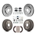 thumbnail image 1 of Transit Auto Front Rear Disc Brake Rotors Ceramic Pads and Drum Kit (7Pc) for Car 2002-2003 Toyota Solara 2.4L K8T-102445, 1 of 11