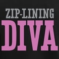 thumbnail image 3 of CafePress - Zip Lining DIVA Long Sleeve T Shirt - Long Sleeve Dark T-Shirt, 3 of 4
