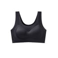 thumbnail image 5 of Bras for Women, Women's No Underwire Push Up T Shirt Bras Beauty Back Everyday Bralette Stretch Lightweight Lift Breathable Tank Bras Black L, 5 of 5