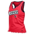thumbnail image 2 of Women's-New Era  Red Houston Texans Lettuce Hem Notch Neck Tri-Blend Tank Top, 2 of 3