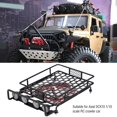 thumbnail image 3 of Greensen Large Size Roof Rack Luggage Carrier With LED Light Round for Axial SCX10 1/10 RC Car, RC Roof Rack,RC Roof Rack Luggage, 3 of 7