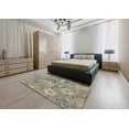 thumbnail image 4 of Ahgly Company Indoor Square Patterned Khaki Gold Novelty Area Rugs, 5' Square, 4 of 6