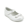 thumbnail image 4 of Balerina Coqueta Para Niña Con Moño Charol Blanco Velcro blanco 13.5, 4 of 6