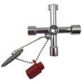 thumbnail image 1 of 4 In 1 Valve Triangle Square Universal Cross Key With Screwdriver, 1 of 1
