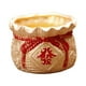 thumbnail image 5 of Jarrón de flores del Año del Dragón, bolsa bendecida, maceta, adorno, arreglo floral Dorado 12cmx9cm, 5 of 9