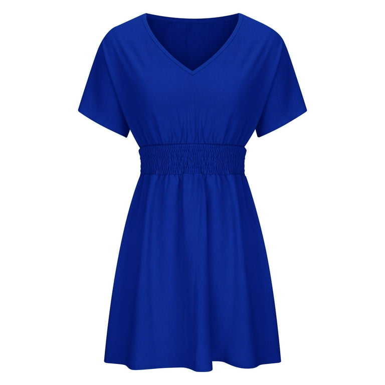 knee length dresses for ladies Bebe Women's Blouson Sleeve Ruched Midi Dress - White main image 1